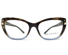 Armações de óculos Bvlgari 4122 5363 marrom tartaruga azul olho de gato desbotado 52-17-140 comprar usado  Enviando para Brazil