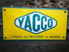 Plaque émaillée des Huiles YACCO no Bp Energol  Esso Mobiloil SHELL Enamel sign d'occasion  Le Mesnil-Saint-Denis