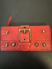 isabella Fiore red Leather Buckle wallet for sale  Shipping to South Africa
