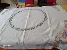 Embroidered tablecloth 51x51 for sale  YEOVIL