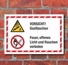 Kombischild vorsicht gasflasch gebraucht kaufen  Bad Driburg