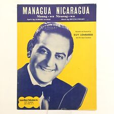 MANAGUA NICARAGUA ©1946 Partitura De Colección Piano Gamse, Fields, Guy Lombardo segunda mano  Embacar hacia Argentina