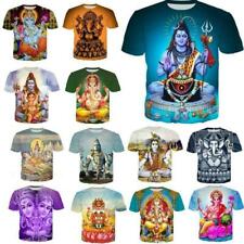 Buda Hindu Shiva 3D impressão Religião camiseta homens mulheres moda Camiseta Manga Curta, usado comprar usado  Enviando para Brazil