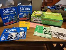 Vintage Craft Master Sno Flok Snow Flocking Kit Christmas Tree Color Caps for sale  Shipping to South Africa