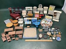 Huge Vintage Mixed Lot of Dollhouse Miniature Wooden Furniture & Accessories for sale  Shipping to South Africa