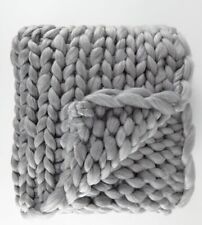 Grey hand knitted for sale  SOLIHULL