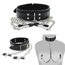 Faux leather collar for sale  MANCHESTER