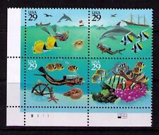 EUA EUA Sc# 2866a MNH FVF PL# BLOCO Mergulhador Marítimo Barco Navio Roda Peixe Coral comprar usado  Enviando para Brazil