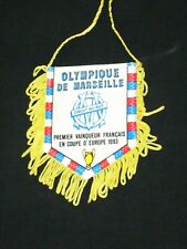 fanion wimpel pennant ancien OM MARSEILLE PALMARES 1993 COUPE D EUROPE  d'occasion  Nice-