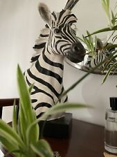 Zebra head plinth for sale  CHELTENHAM