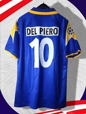 MAGLIA JUVENTUS 1995 1996 DEL PIERO 10 BLUE CHAMPIONS RETRO VINTAGE AWAY , usato usato  Catania