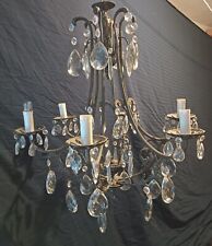 Lampadario cristallo ottone usato  Sant Ambrogio Di Valpolicella