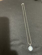 Wedgewood blue necklace for sale  MANCHESTER