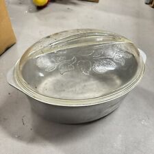 Vintage Cast Aluminum Roaster Dutch Oven With Glass Lid Household Institute Rare for sale  Shipping to South Africa