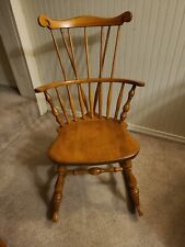 Rare 1867 BENT & BROS CO. Rocking Knitting Chair Bowback Windsor Maple for sale  Shipping to South Africa
