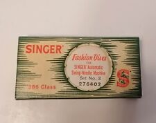 Vintage Singer Sewing Machine Fashion Discs 306 Class Set no 3 in Box, used for sale  Shipping to South Africa