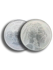 1 oz .999 Fine AG Silver Round - Buffalo Indian Stamped - IN STOCK!!! for sale  USA
