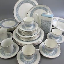 Royal Doulton Counterpoint Dinner Service Set. 6 place setting. Plates etc. Blue for sale  Shipping to South Africa