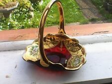 Bohemian red glass for sale  HYTHE