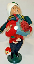 Byers' Byer's Choice Traditional Shopper Caroler Box of Berries. Wooden Toy Boy for sale  Shipping to South Africa
