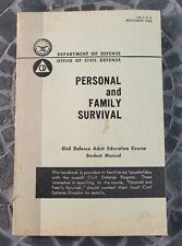 VINTAGE 1966 Departamento de Defesa Manual de Sobrevivência Pessoal e Familiar SM 3-11-A, usado comprar usado  Enviando para Brazil