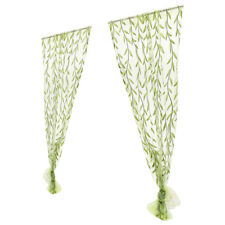 Green sheer curtains for sale  Shipping to Ireland