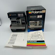 Used, Polaroid Sun 600 LMS  Land Instant Film Camera Tested  w Original Box & Manual for sale  Shipping to South Africa