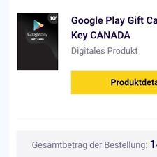 Googleplay giftcard gebraucht kaufen  Straelen