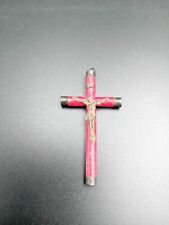 Red rosary crucifix d'occasion  Expédié en Belgium