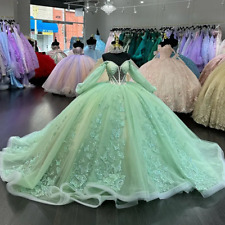 Green princess quinceanera for sale  Shipping to Ireland