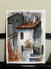 Acquerello dipinto mano usato  Reggio Calabria