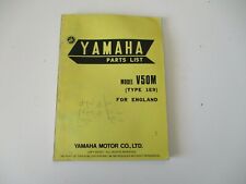 Yamaha parts list for sale  SOUTHEND-ON-SEA