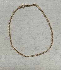 9ct Yellow Gold Curb Link Chain Bracelet 0.55gm Import Hallmark Elegant Style for sale  Shipping to South Africa