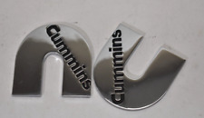 Placa de identificação 2 peças logotipo Cummins emblema 3D porta porta traseira cromada preta comprar usado  Enviando para Brazil
