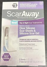 2 BOX ScarAway Day And Night Scar Treatment Kit 2 Sheets 1 Tube Gel (E8) for sale  Shipping to South Africa