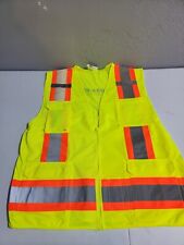 PIP 302-0500LY Lime Yellow Polyester Mesh/Solid High-Visibility Safety Vest for sale  Dallas