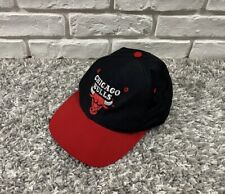 Vintage Chicago Bulls NBA Logo 7 Snapback Czapka Czarna Czerwona, używany na sprzedaż  PL