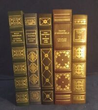 Lote Conjunto Colección de 5 Libros Clásicos de Cuero Dorado The Franklin Library 🙂 segunda mano  Embacar hacia Argentina