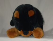 Cachorro de pelúcia macio Rottweiler preto e marrom COMMONWEALTH 15" comprar usado  Enviando para Brazil