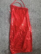 Sequin red dress for sale  LICHFIELD