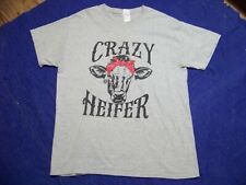 Used, Crazy Heifer T-Shirt - L - Girlie Girl Originals for sale  Shipping to South Africa