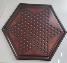 Used, Bombay Company Mahogany Wood Chinese Checkers Board Felt Footed wo Marbles for sale  Shipping to South Africa