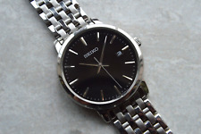 Seiko quartz black for sale  LEAMINGTON SPA