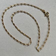 9ct Gold Chain Necklace Unoaerre 15 Inch Fancy Link 2.25g Hallmarked 9k 375 Vtg for sale  Shipping to South Africa