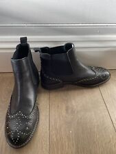 Clarks black leather for sale  HOVE