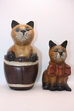 Wooden cat statue for sale  BEDWORTH