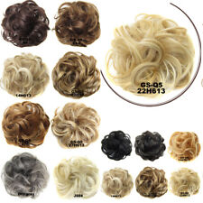 As Human Natural Curly Messy Bun Hair Piece Scrunchie Thick Hair Extension UK for sale  Shipping to South Africa