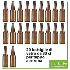Bottiglie vetro marroni usato  Lecce