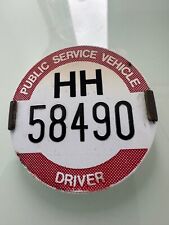 public service vehicle badge for sale  CLEVEDON