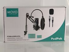 Movo PodPak Podcast Equipment Bundle w/ XLR Condenser Microphone Scissor Arm + for sale  Shipping to South Africa